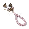 Brass Bell Key Pendant Decorations HJEW-JM04230-01-4