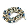 Natural Blue Azurite Beads Strands GG-CBAE031-A03-4mm-3