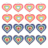 16Pcs 4 Style Rack Plating Alloy Enamel Pendants FIND-FH0003-21-1