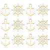 100pcs 2 Styles Nautical Theme Wood Big Pendants WOOD-CJ0001-72-1