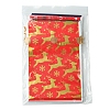 18Pcs 9 Styles Christmas Theme Plastic Packing Pouches Drawstring Bags ABAG-FS0001-04-6