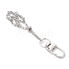 304 Stainless Steel Macrame Pouch Empty Stone Holder Pendant Decorations HJEW-JM04379-02-4