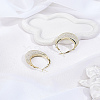 1Pc Zinc Alloy Hoop Earrings EJEW-LP0013-02-3