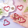 5Pcs Zinc Alloy Spring Gate Rings FIND-TA0009-73A-6