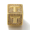 Brass Cubic Zirconia Beads KK-Q818-01T-G-1