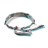 Polyester-cotton Braided Rhombus Pattern Cord Bracelet FIND-PW0013-001A-19-3