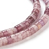 Natural Lepidolite/Purple Mica Stone Beads Strands G-F631-A35-3