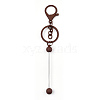 Spray Painted Alloy Bar Beadable Keychain for Jewelry Making DIY Crafts KEYC-A011-02M-1