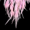 Iron Woven Web/Net with Feather Pendant Decorations LS-AJEW-P097-02-4