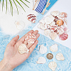 40Pcs Natural Scallop Shell Beads SSHEL-SP0001-02-3