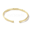 Brass Open Cuff Bangles for Women BJEW-C070-05G-4