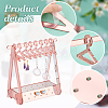   1 Set Coat Hanger Shaped Acrylic Earring Display Stands EDIS-PH0001-90A-4