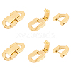 Unicraftale 4Pcs 304 Stainless Steel Fold Over Clasps STAS-UN0055-31-1