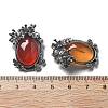 Natural Carnelian(Dyed & Heated) Pendants G-H083-01AS-07-3