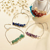 7Pcs 7 Style Natural & Synthetic Mixed Gemstone Chip Beaded Bracelets Set BJEW-JB08082-2