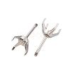 304 Stainless Steel Stud Earring Findings STAS-B091-02A-06P-2