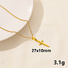 Stylish Stainless Steel Sword Pendant Necklace for Women GL2077-6-1