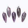 Natural & Synthetic Gemstone Pointed Pendants G-F705-01P-2