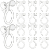 SOFPLATE 200Pcs Plastic Clip-on Earring Findings FIND-SP0001-04-1