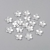 Scrapbooking Flower Acrylic Pearl Cabochons Flat Back Embellishments for Jewelry X-MACR-F028-22-1