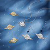 8Pcs 4 Style 201 Stainless Steel Pendants STAS-UN0033-95-3
