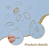 60Pcs 10 Styles Brass Linking Rings KK-HS0001-48-4