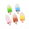 Gradient Color Resin Imitation Food Pendants RESI-H144-11-1