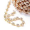 Brass Rhinestone Strass Chains CHC-T002-SS10-01C-2