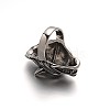 Wolf Personalized Retro Men's 304 Stainless Steel Finger Rings RJEW-O014-01-3