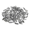 Frosted Glass Beads FGLA-L001-001G-1