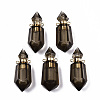 Faceted Natural Smoky Quartz Pendants G-T131-15C-1