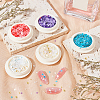 Olycraft 5 Boxes 5 Colors Nail Art Sakura Sequins Glitter & Metal Ball Nails DIY Decorations Set MRMJ-OC0003-40-5