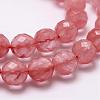 Cherry Quartz Glass Beads Strands G-D840-43-8mm-3