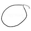 Waxed Cotton Cord Necklace Making MAK-S032-2mm-101-2