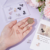 8 Pairs 4 Colors Alloy Cuff Earrings EJEW-UN0003-15-4