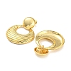 Croissant Shape Rack Plating Brass Dangle Stud Earrings EJEW-K263-04G-2