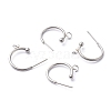 304 Stainless Steel Half Hoop Earrings STAS-Z028-B01-P-2