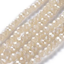 Electroplate Glass Beads Strands EGLA-P018-4mm-FR-A06