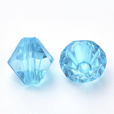 Transparent Acrylic Beads TACR-S146-8mm-M-1