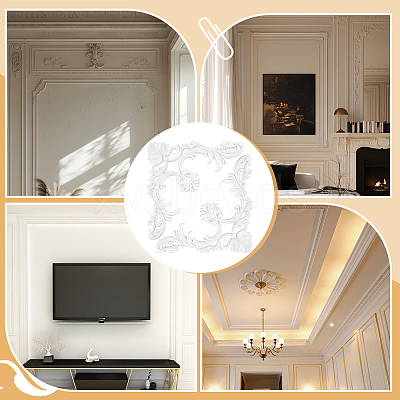 PU Ornate Wall Decorations AJEW-WH0752-600A-1