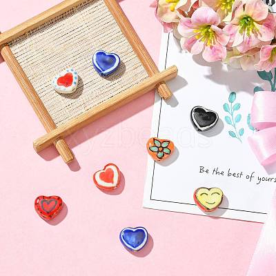 8Pcs Handmade Porcelain Beads PORC-FS0001-48-1