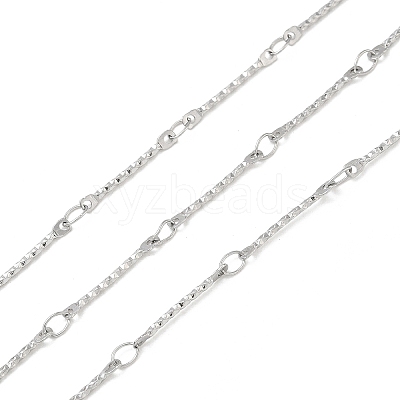 Rack Plating 304 Stainless Steel Bar Link Chain CHS-N009-05P-1