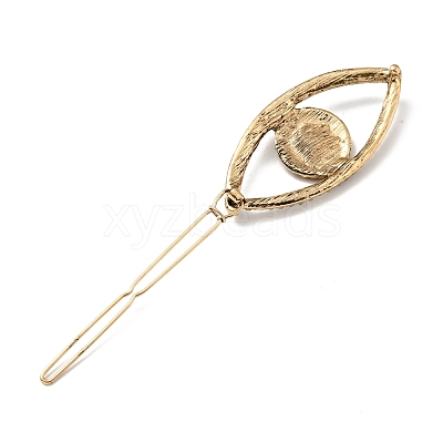 Alloy Rhinestone Hair Barrettes PHAR-H070-01AG-1