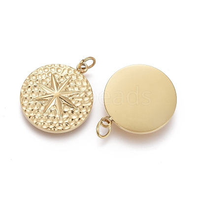Ion Plating(IP) 304 Stainless Steel Pendants X-STAS-F256-002G-1