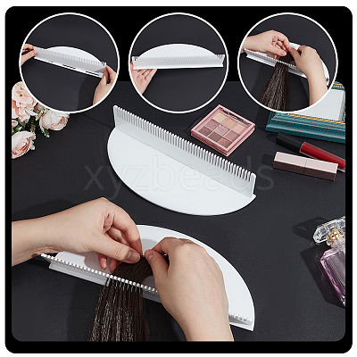 Acrylic Hair Extensions Display Stands AJEW-WH0695-217B-1
