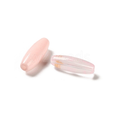Painted Glass Beads GLAA-C037-01G-1
