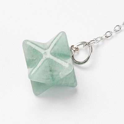 Chakra Natural Green Aventurine Dowsing Pendulums X-G-F516-01F-1