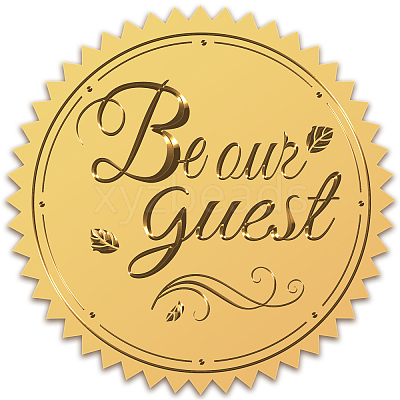 Self Adhesive Gold Foil Embossed Stickers DIY-WH0211-128-1