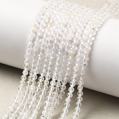 Natural Quartz Crystal Beads Strands G-B145-A02-3mm-1