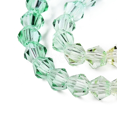 Gradient Color Baking Paint Glass Bead Strands X1-DGLA-A039-T4mm-A013-1